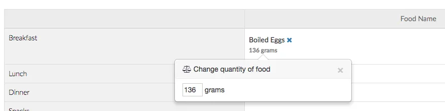 eggs in grams